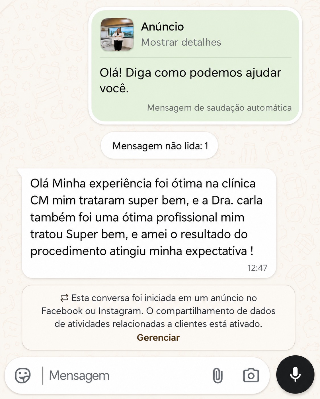 Depoimento de paciente 4