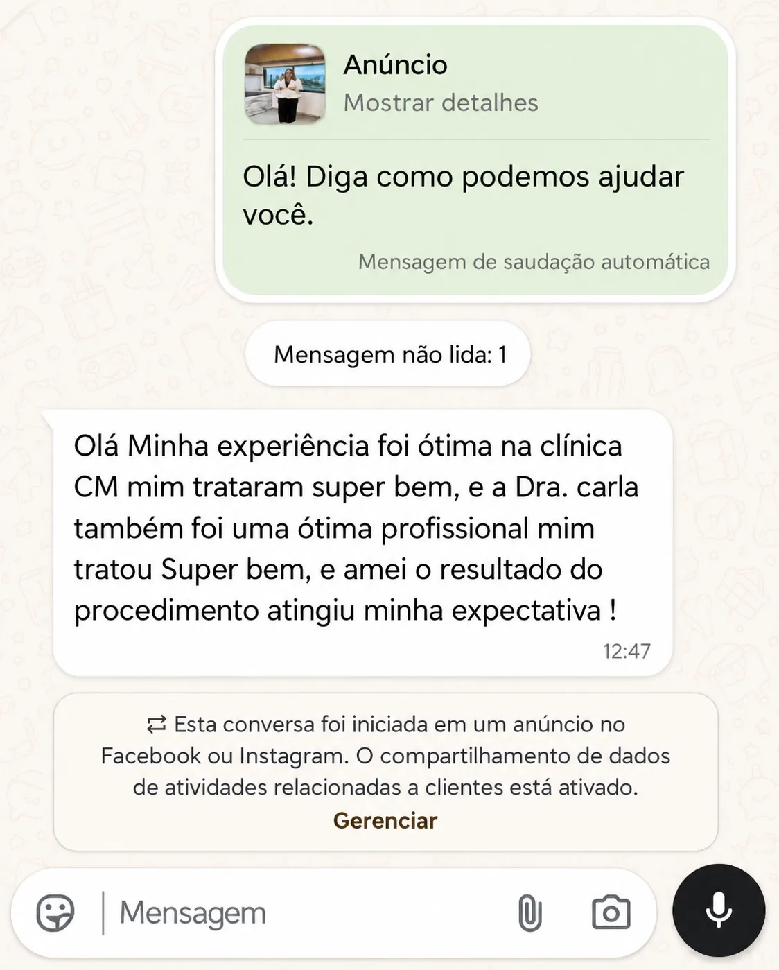 Depoimento de paciente 4